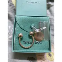 在飛比找蝦皮購物優惠-二手真品 TIFFANY & CO 絕版款 圓牌無刻鑰匙圈