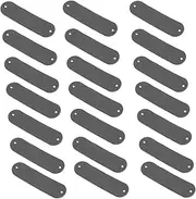 jojofuny 100Pcs DIY Apparel Tags Blank Leather Labels for Clothing Handmade Tags for Jeans Hats Bags and Crafts Durable Material Design