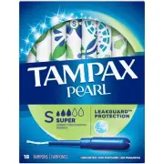 Tampax Pearl Super Tampons 18/Box (00073010002289) 285351
