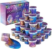 Pack of 36 Slime Set, Slime Party Favours, Stretchy Children's Birthday Party Bags, Slime Set, Stress Reliefing, DIY Fluffy Slime Set, Children's Birthday Party Bag Set