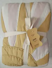 West Elm Kids Quilt Sunny Sky Full / Queen Quilted 88" x 92" Multicolor