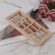 1:12 Dollhouse Miniature Wooden 12-pane Window Frame Model Accessories TKZ2BQU