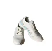 Vionic Womens Embolden Knit Fabric Sneaker Marshmallow White, Tan & Blue Sz 7.5
