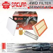 Sakura 4WD Filter Service Kit for VW Transporter T5 T6 2.0L 4 Cyl Diesel 09-20