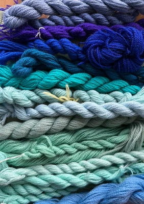 Paternnayan persian tapestry wool Blues to greens 8.1 oz bag