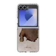 Galaxy Z Flip6 Clear Case burnt