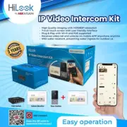 Hilook 1080P IP VIDEO INTERCOM KIT + 4 Port POE Switch+ Extra Monitor