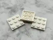 Lego Parts (3) ~ White Plate 3 x 3 ~ No 11212