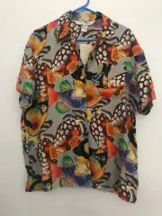 MELROSE STUDIO 100% Silk Chiffon NWT Women Blouse Size M Medium Crepe de Chine