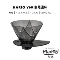 在飛比找momo購物網優惠-【HARIO】MUGEN V60 無限濾杯 樹脂黑色 一刀流