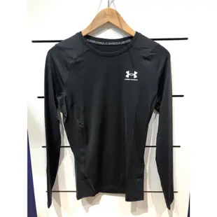 現貨~UNDER ARMOUR 男 長袖排汗緊身衣  緊身衣 長袖緊身衣 健身慢跑 運動 黑 1361524-001