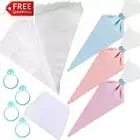 205-Piece Icing Bag Set, 200 Piping Bag Set + 4 Piping Bag Clips + 1 Cake Scrape