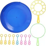 MUSISALY 1Set Bubble Maker Set Large Bubble Wand Kit with Tray for Endless Fun Safe Material for Outdoor Play and Parties