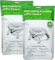 80 Disposable Potty Bags, Potty Liners Compatible with OXO Tot 2-in-1 Go Potty, Potty Refill Bags for Toddler Toilet, Universal Potty Training Bags Fit Most Potty Chairs, Seats, Portable Travel Toilet