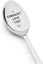 Girlfriend Boyfriend Spoon Gifts for Anniversary Christmas Presents for Couples Husband Wife Birthday Gifts for Girlfriend Boyfriend Funny Gifts for Him I Cerealsly Love You Spoon