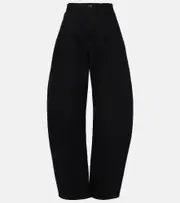 [Alaia] Alaïa Barrel-leg jeans AU 8 black