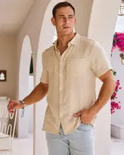 [Skylark] Skylark Men's Quest Short Sleeve Shirt in Natural Size XL XL Natural