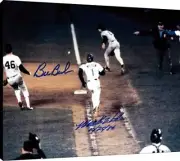 Mookie Wilson and Bill Buckner Photoboard Wall Art - The Curse Continues