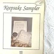Keepsake Sampler Cross Stitch Hearts Chart by Palette Stitches KD Artistry New
