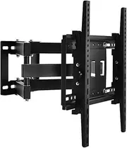 TV Wall Mount, Full Motion Ultrathin Bracket Large Screen Heavy Duty, Universal Table Top TV Stand Dual articulating Arms Mount Bracket, for 40-80" LED HD 4K Plasma, +15°/-15° Tilt, VESA 600x 400mm