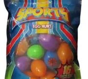 Bee Smarties Sports Easter Egg Hunt 16 Plastic Eggs w/Candy Inside 2.5 oz 71g