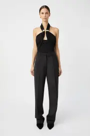 Allegra Halter Top in Black - CAMILLA AND MARC® C&M