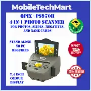 QPIX◉PS970H◉4 in1◉DIGITAL PHOTOS NEGATIVE SLIDE FILM NAME CARD SCANNER◉5.1MP◉LCD