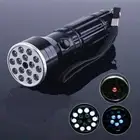15 LED 3 In 1Torch UV Laser Flashlight Inspection Purple Black Light