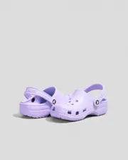 [Crocs] Crocs Girls' Kids' Classic Clogs Shoes in Mystic Purple Size 01 01 Mystic Purple