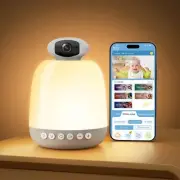 Glocusent Smart Baby Monitor Night Light 1080P Cam, White Noise, BT, WiFi - NIB