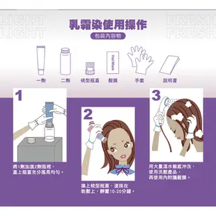 【FreshLight 富麗絲】玩色時尚。乳霜染系列_2入組 彩染 沙龍級染髮｜官方旗艦店