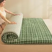 Futon Mattresses Japanese Thicken Foldable Roll Up Double Single Mattress Floor Lounger Bed Student Dormitory Mattress ZSMFCD(003,King(180x200cm))