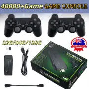 40000+ 4K HDMI TV Video Game Stick Retro Gaming Console Wireless Controller w/ 2