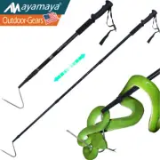57" Aluminum Collapsible Snake Hook Reptile Catcher Stick Grabber w/Grip Handle