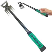 Gardening Hand Weeder Tools, 2025 Latest Weeding Artifact Uprooting Weeding Tool, Multifunctional Manganese Steel Weed Puller Manual Hand Weeder Tool for Yard Lawn and Backyard (5 Teeth)