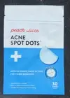 Acne Blemish Spot Dots "Peach Slices" 30 Patches 3 Sizes Peach & Lily Exp 03/27