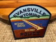 Light Blue Sky Evansville Police State Wyoming WY