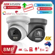 Hikvision Original 4K 8MP ColorVu Security IP Camera PoE AcuSense Black White AU