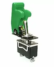 Safety Toggle Switch SPDT Center Off 20 Amp “Green”