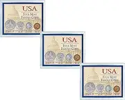 USA Four Most Famous Coins | Package of Three Collections | Genuine Coin Set Buffalo Nickel, Indian Head Cent, Bicentennial Half Dollar and Quarter | Certificate of Authenticity – American Coin Treasu