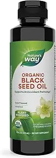 Nature's Way Organic Black Seed Oil - 100% cold-pressed, 0.60% Thymoquinone, vegan, gluten-free- 8oz