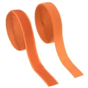 Sew on Hook and Loop Tape, 1 Inch Nylon Fastener Strips 5 Yards (Orange)