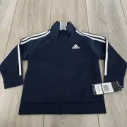 Adidas Toddler Track Jacket Blue White Size 18M