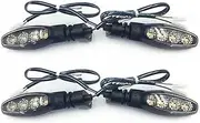 KIXURO for Tiger 900 1200 1050 800 850 XC XCA XCX XR XRX GT Sport Light Front Rear Turn Signal Light Motorcycle Indicator Blinker Lamp Motorcycle Turn Signal Light(Black 2 Pair Clear)