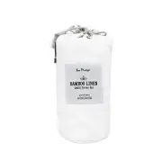Bas Phillips Bamboo Linen White Quilt Cover Set