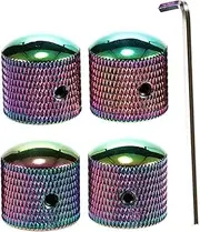 ifundom 4pcs Electric Guitar Knobs Metal Tone Control Knobs for Bass Compatibility Durable Design for Precision Sound Stylish Functional Guitar Accessories