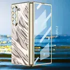 Phone Case Electroplated Border Folding Cover Shell for Samsung Galaxy Z Fold6