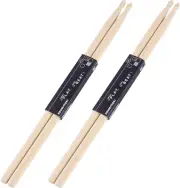 2 Pairs Drum Sticks 7A Classic Maple Wood Drumsticks Wood Tip Music Rock Jazz