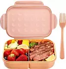 Bento Box Lunch Box,Bento Box for with 3 Compartmrnts,Lunch Container for Kids M