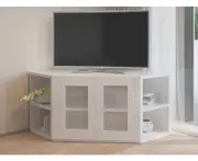 Olympia White Corner TV Unit